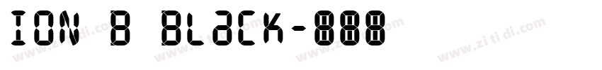 ION B Black字体转换